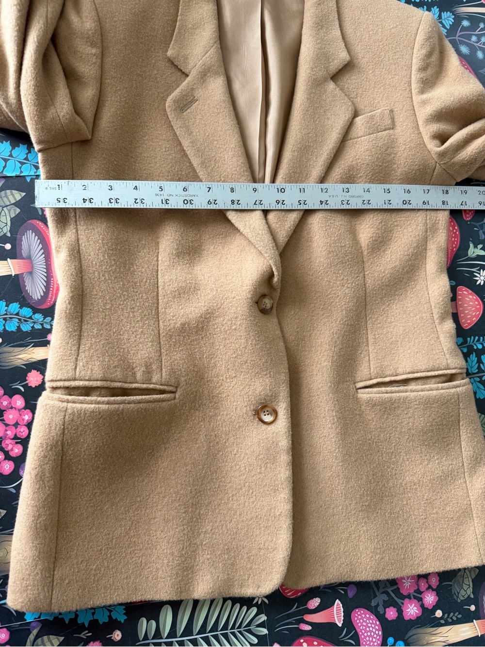 Tailleuer by Barrie Pace womens  100% Camel Hair Skirt Suit Beige Sz 4/6 Lined - Picture 14 of 16